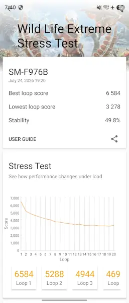 تست سخت افزاری سامسونگ Z Fold8 اولترا
