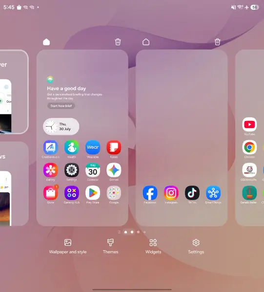 نرم افزار سامسونگ Z Fold8 ultra