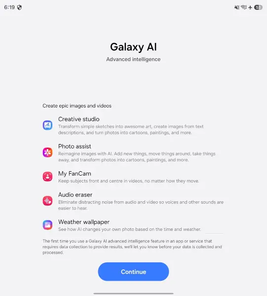 نرم افزار سامسونگ Z Fold8 ultra